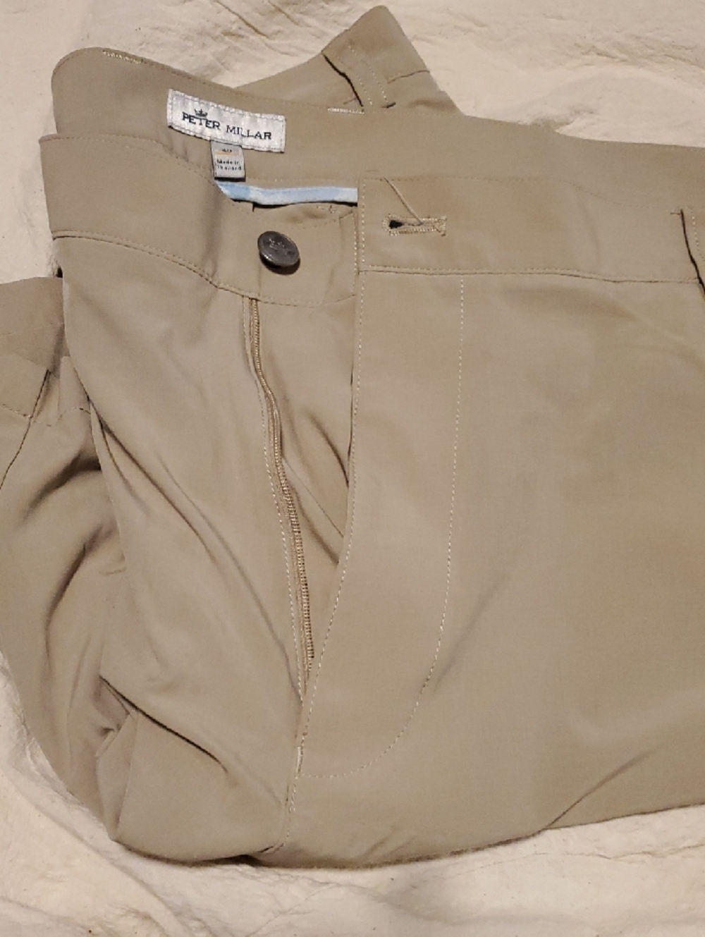 Peter Millar Tan Stretch Chinos
